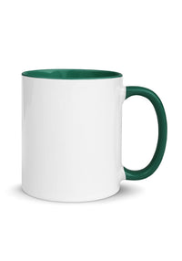 Custom 11 oz Mug with Color Inside - Dark Green