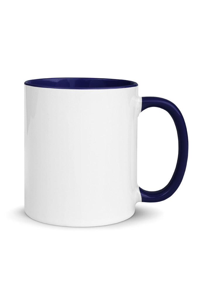 Custom 11 oz Mug with Color Inside - Dark Blue