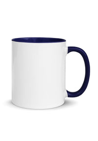 Custom 11 oz Mug with Color Inside - Dark Blue