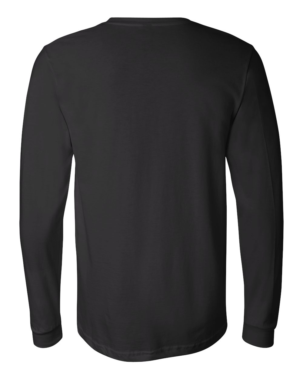 Unisex Long Sleeve Tee - Black (back)