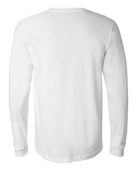 Unisex Long Sleeve Tee - White (back)