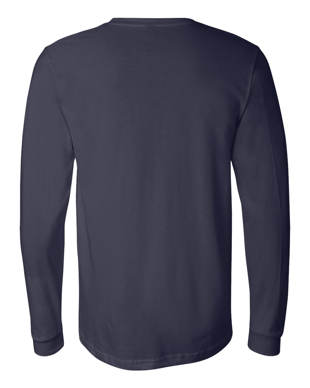 Unisex Long Sleeve Tee - Navy (back)