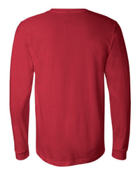 Unisex Long Sleeve Tee - Red (back)