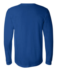 Unisex Long Sleeve Tee - True Royal (back)