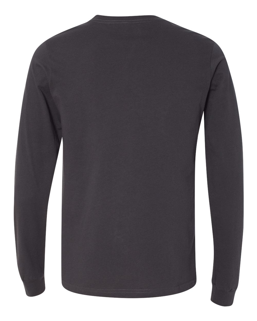 Unisex Long Sleeve Tee - Dark Grey Heather (back)