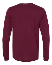 Unisex Long Sleeve Tee - Maroon (back)
