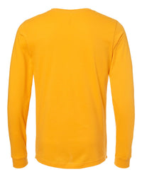 Unisex Long Sleeve Tee - Gold (back)