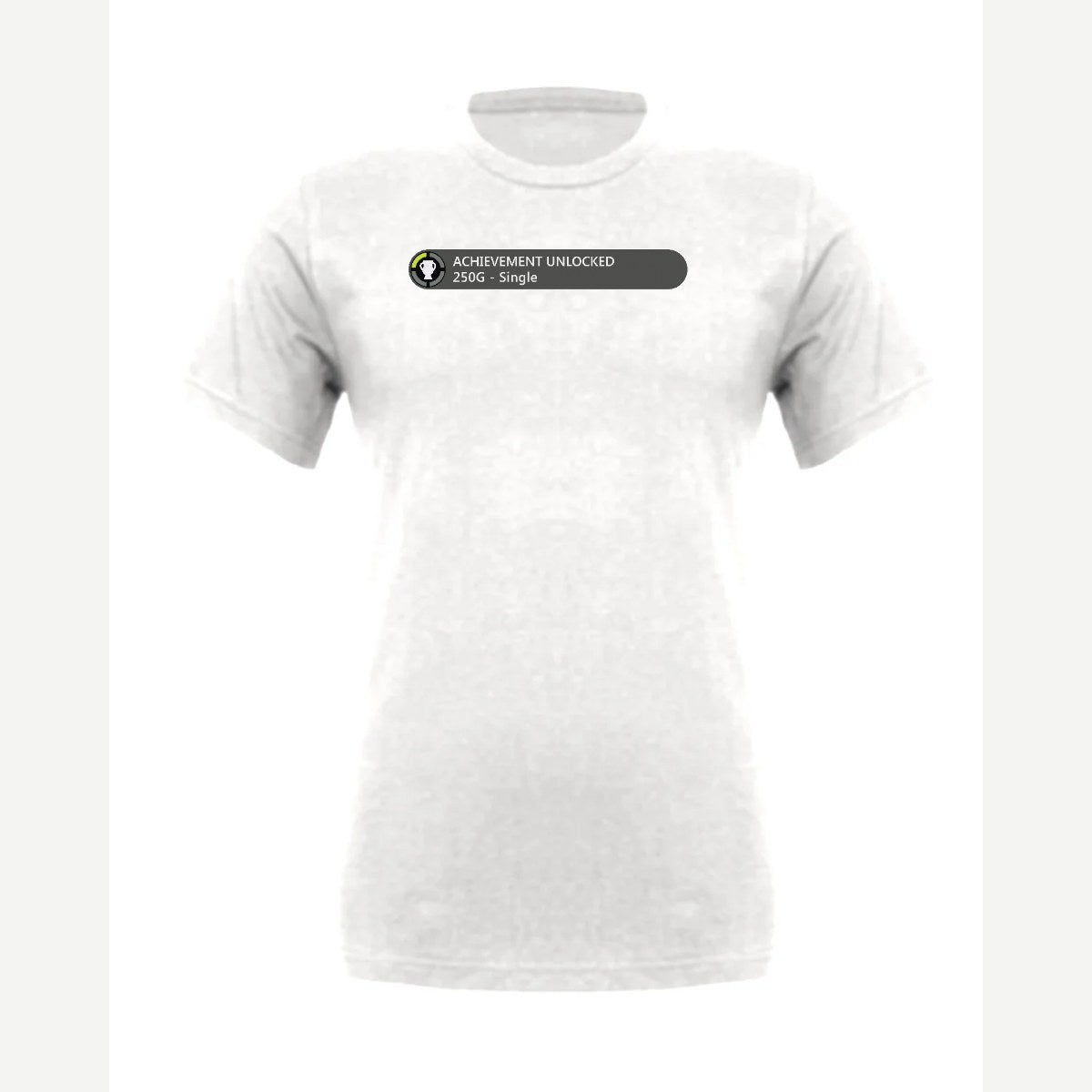 Achievement Unlocked: Single — Premium Tee / White