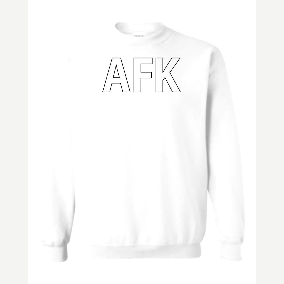 AFK — Crewneck Sweatshirt / White