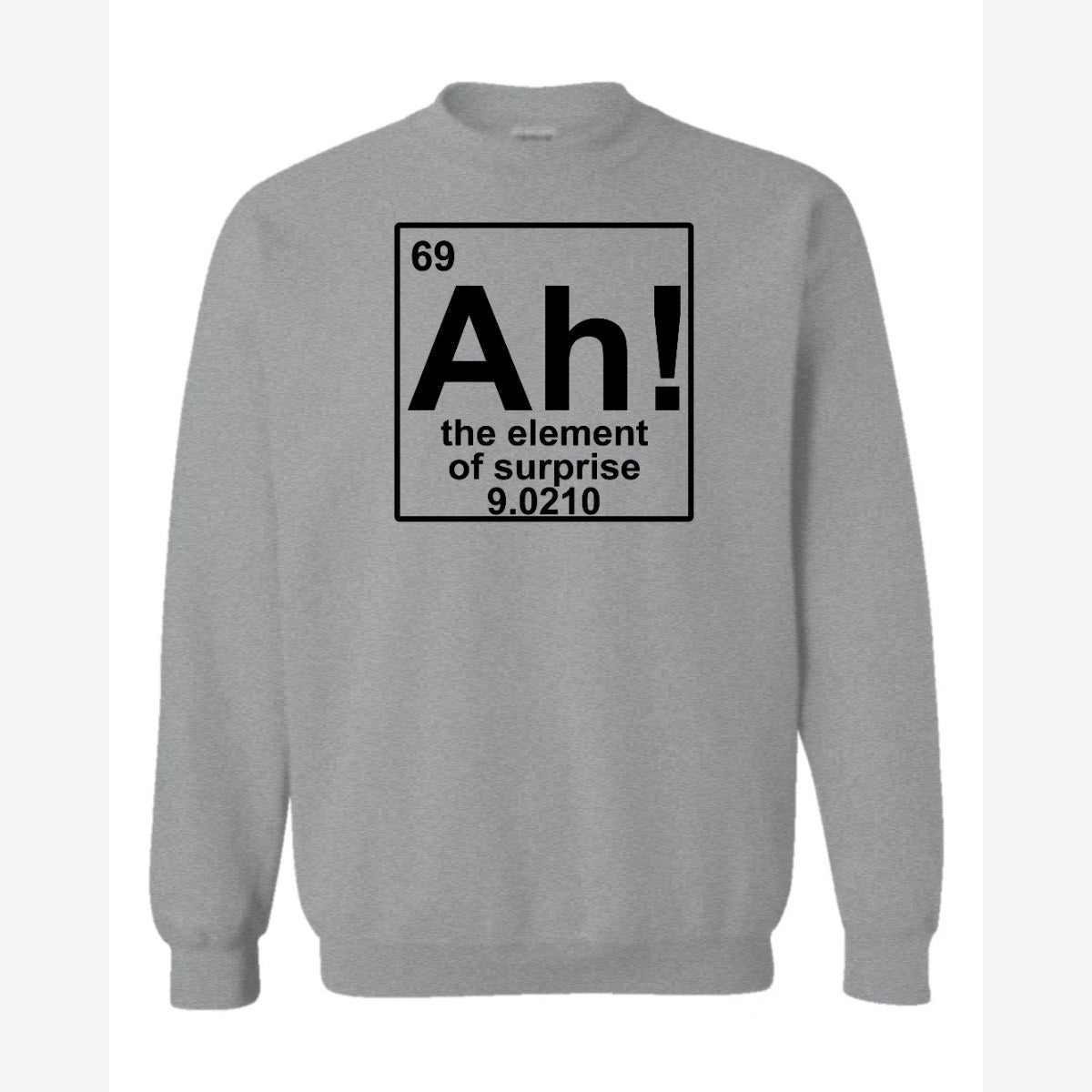 Ah! Surprise — Crewneck Sweatshirt / Sport Grey