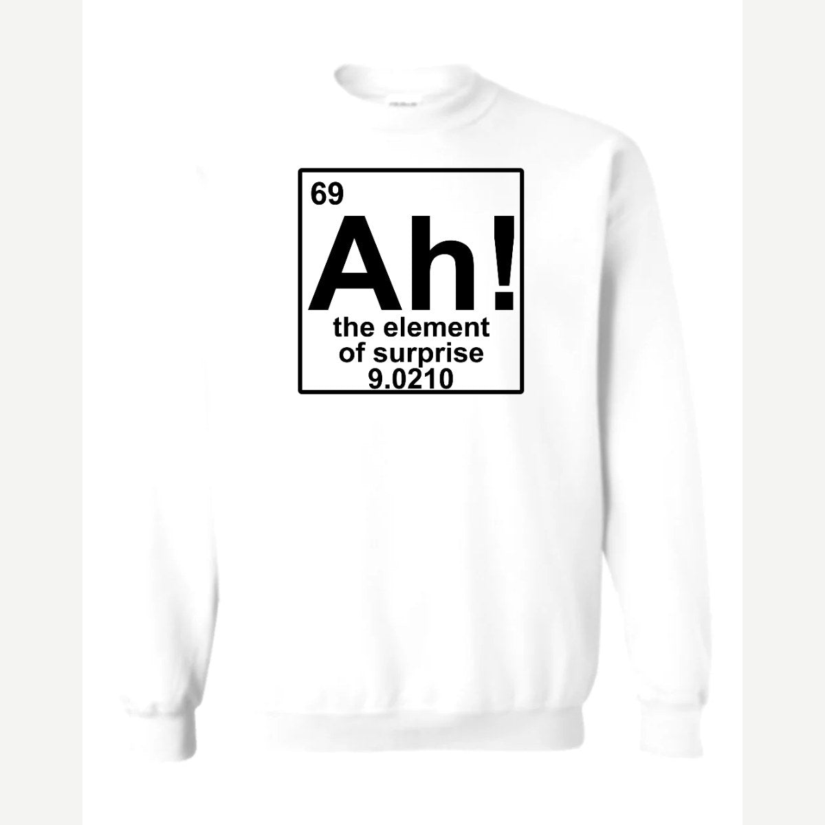 Ah! Surprise — Crewneck Sweatshirt / White
