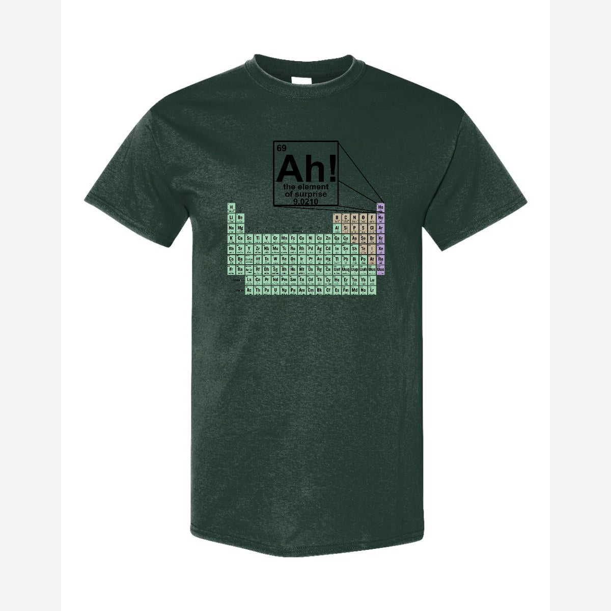 Ah! The Element of Surprise — Classic Tee / Forest Green