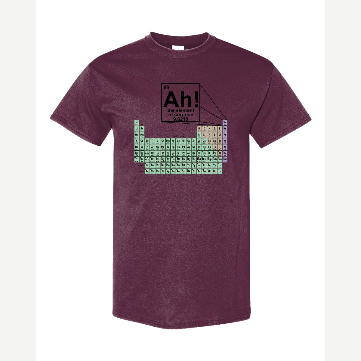 Ah! The Element of Surprise — Classic Tee / Maroon