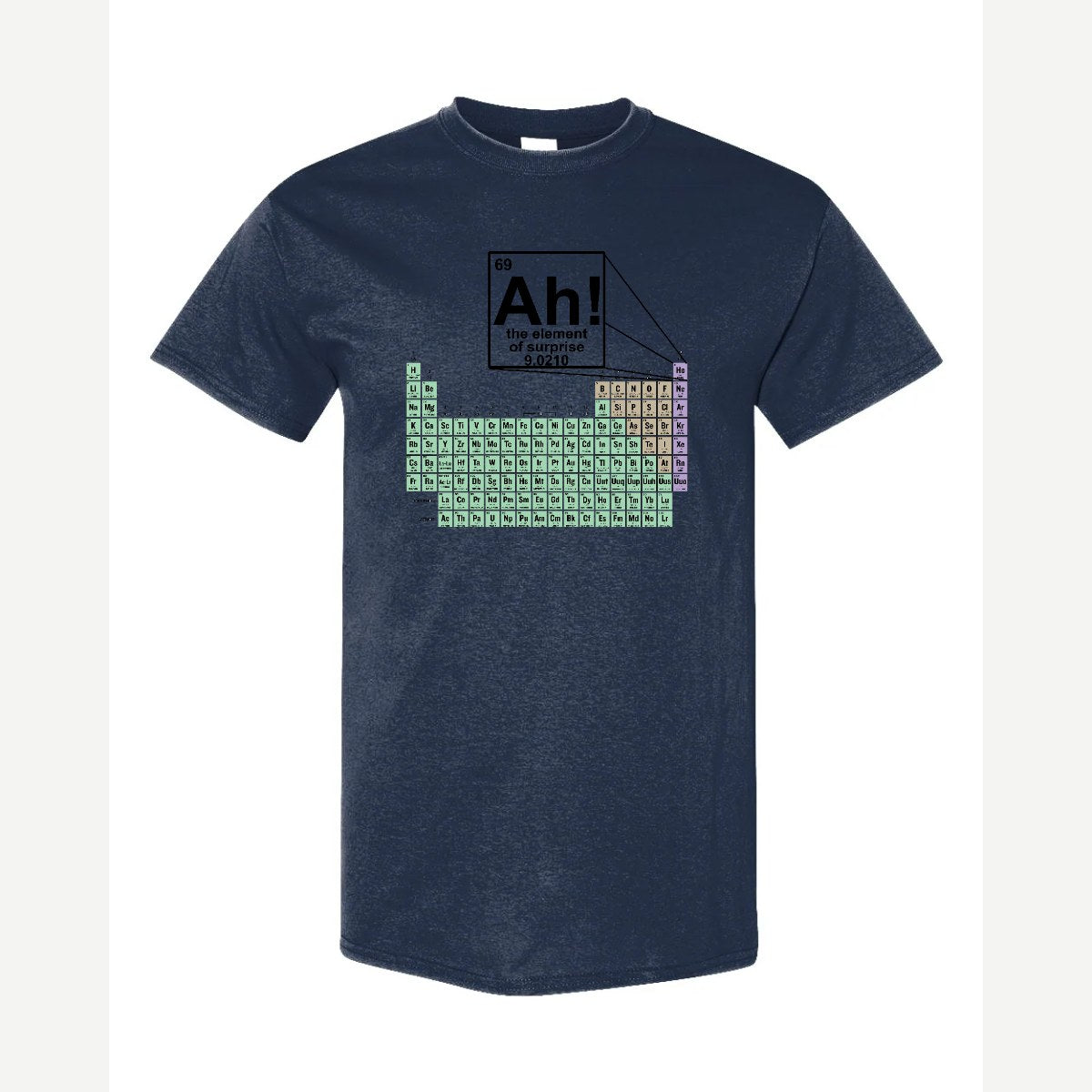 Ah! The Element of Surprise — Classic Tee / Navy