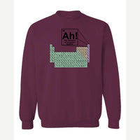 Ah! The Element of Surprise — Crewneck Sweatshirt / Maroon