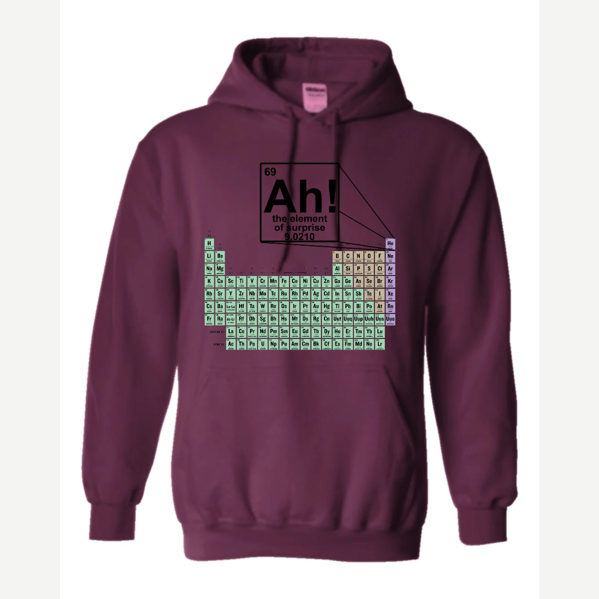 Ah! The Element of Surprise — Hoodie / Maroon