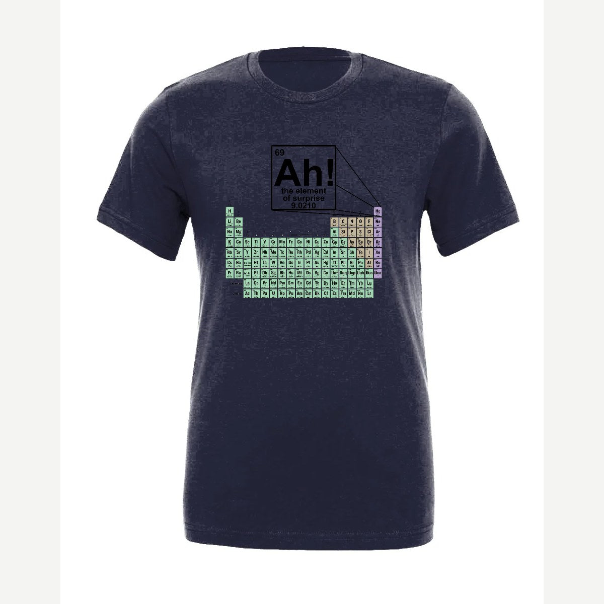 Ah! The Element of Surprise — Premium Tee / Navy