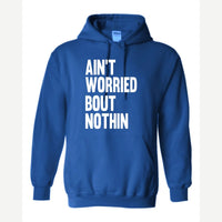 Ain't Worried Bout Nothin — Hoodie / Royal