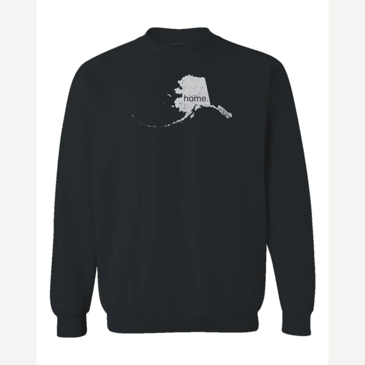 Alaska is home. — Crewneck Sweatshirt / Black