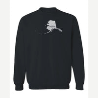 Alaska is home. — Crewneck Sweatshirt / Black