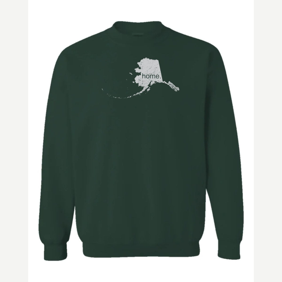 Alaska is home. — Crewneck Sweatshirt / Forest Green