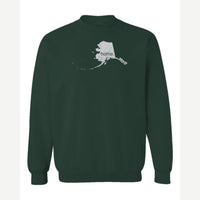 Alaska is home. — Crewneck Sweatshirt / Forest Green
