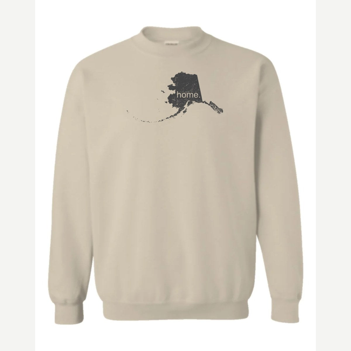 Alaska is home. — Crewneck Sweatshirt / Sand