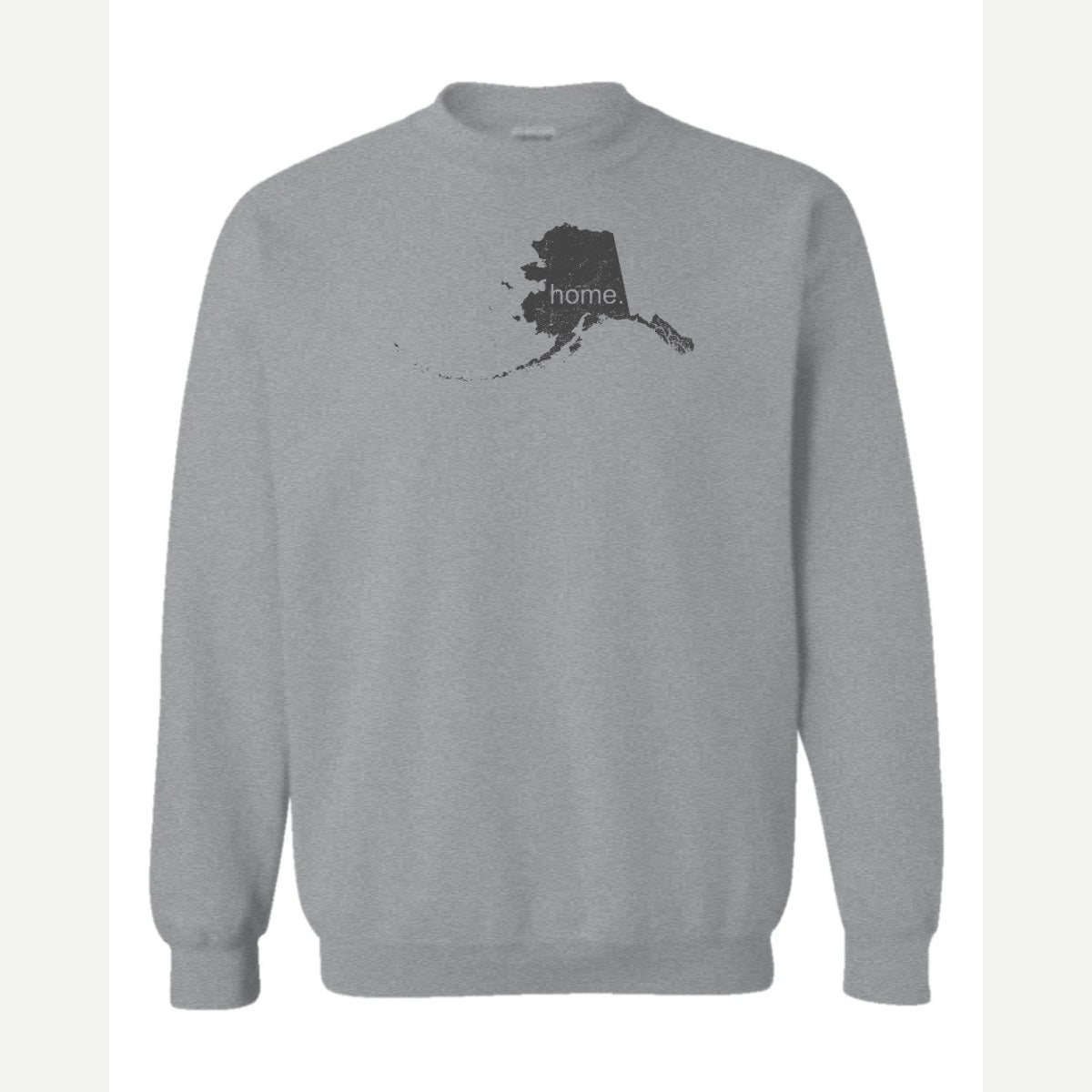 Alaska is home. — Crewneck Sweatshirt / Sport Grey