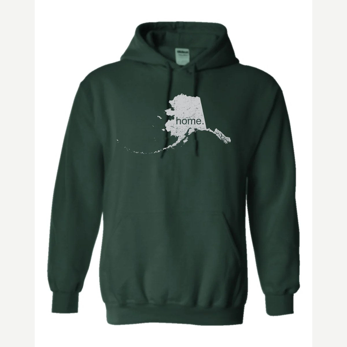 Alaska is home. — Hoodie / Forest Green