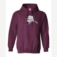 Alaska is home. — Hoodie / Maroon