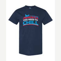 America, You Need to Chill — Classic Tee / Navy