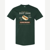 Anatomy of a Hot Dog — Classic Tee / Forest Green