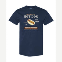 Anatomy of a Hot Dog — Classic Tee / Navy