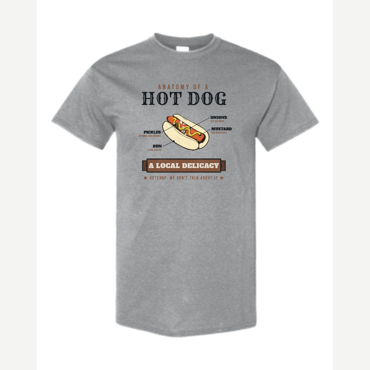 Anatomy of a Hot Dog — Classic Tee / Sport Grey