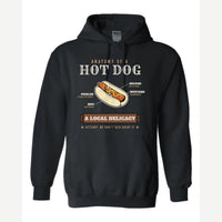 Anatomy of a Hot Dog — Hoodie / Black