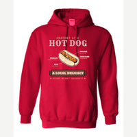 Anatomy of a Hot Dog — Hoodie / Red