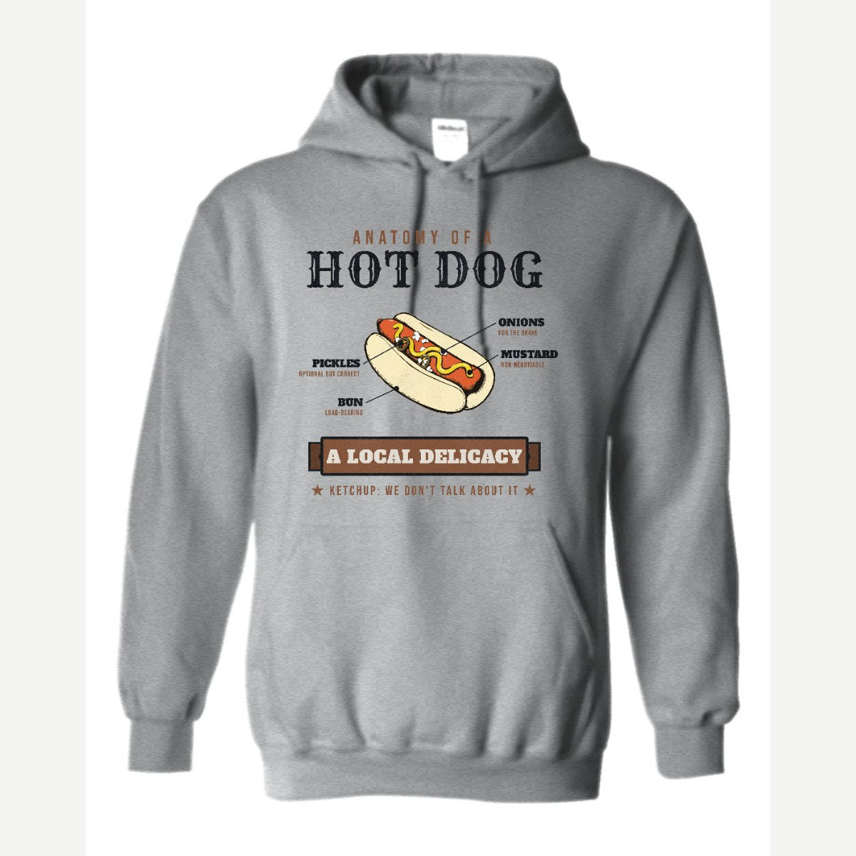 Anatomy of a Hot Dog — Hoodie / Sport Grey