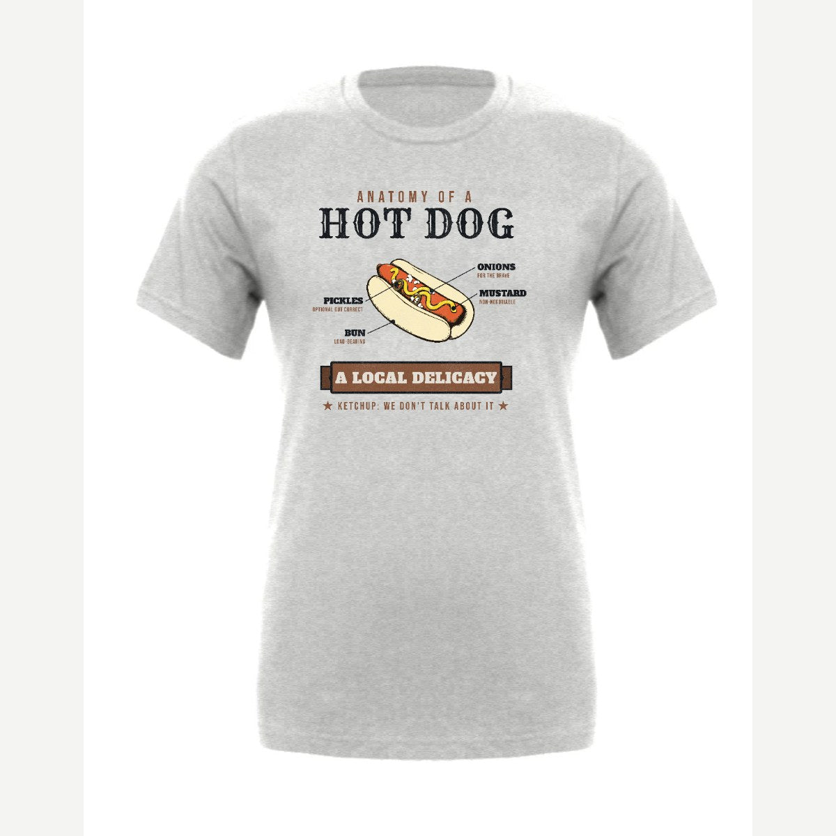 Anatomy of a Hot Dog — Premium Tee / Athletic Heather