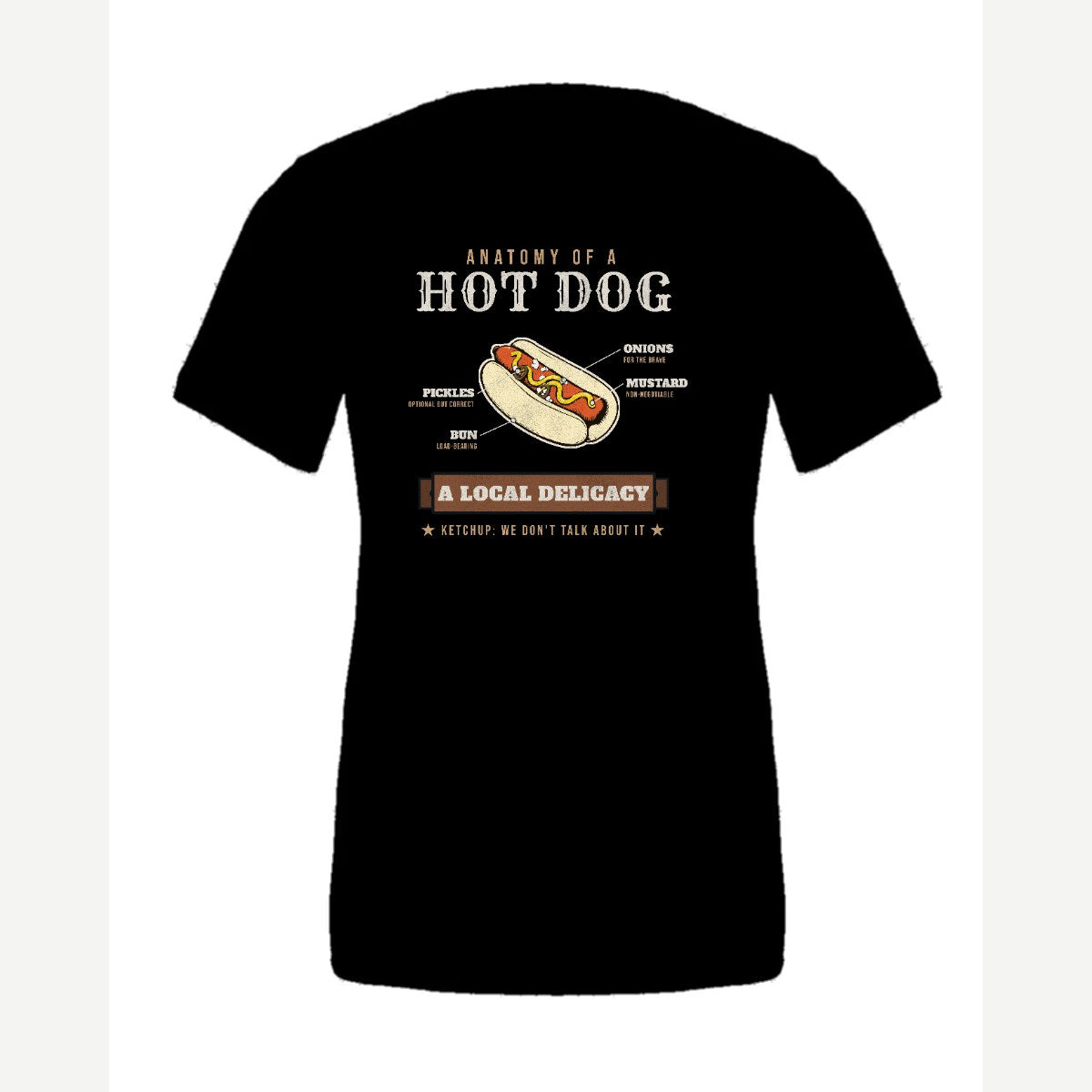 Anatomy of a Hot Dog — Premium Tee / Black