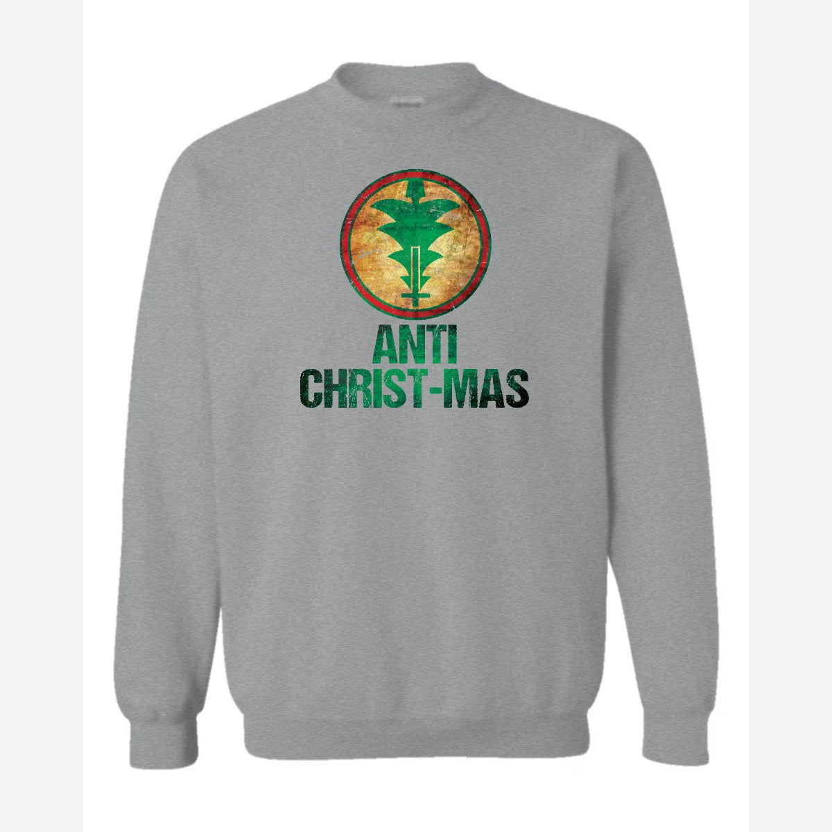 Anti Christ-mas — Crewneck Sweatshirt / Sport Grey