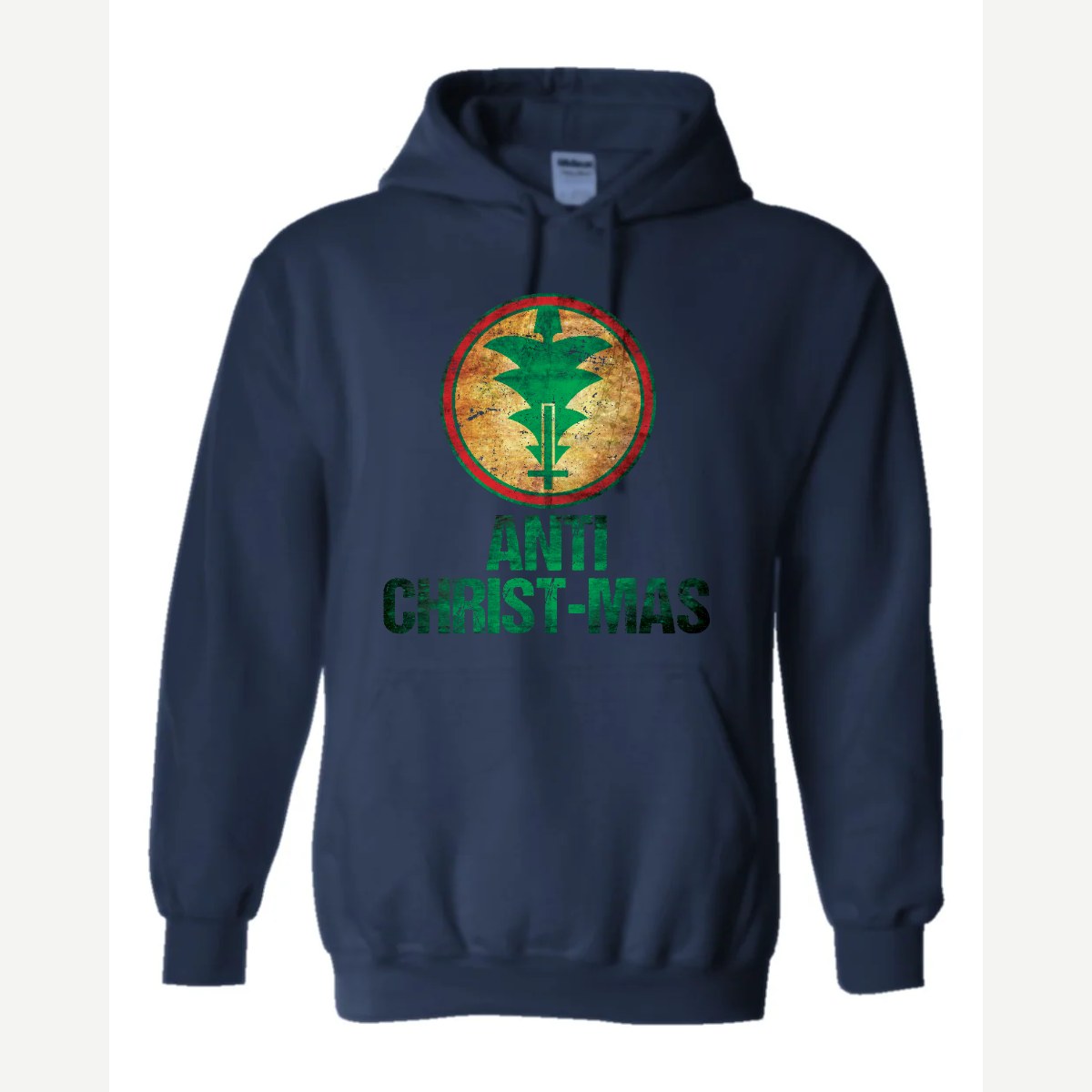 Anti Christ-mas — Hoodie / Navy