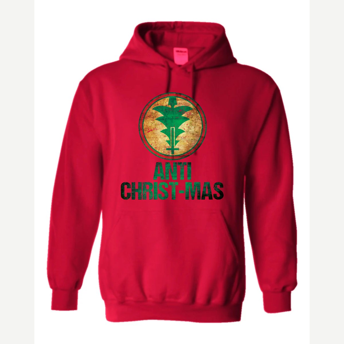 Anti Christ-mas — Hoodie / Red