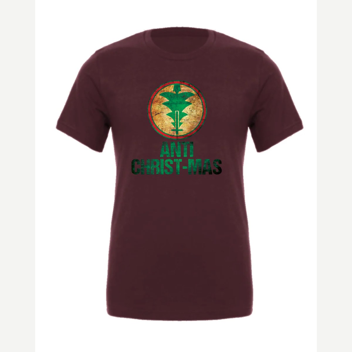 Anti Christ-mas — Premium Tee / Maroon