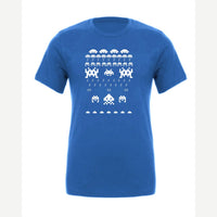 Arcade Invaders Christmas — Premium Tee / True Royal