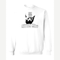 Are You Kitten Me — Crewneck Sweatshirt / White