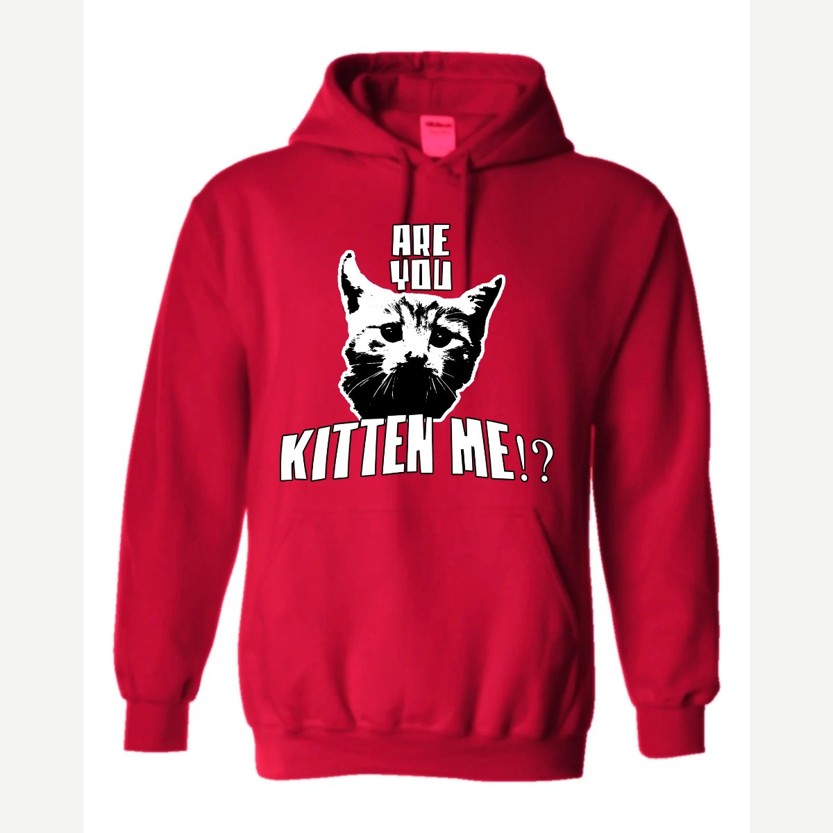 Are You Kitten Me — Hoodie / Red