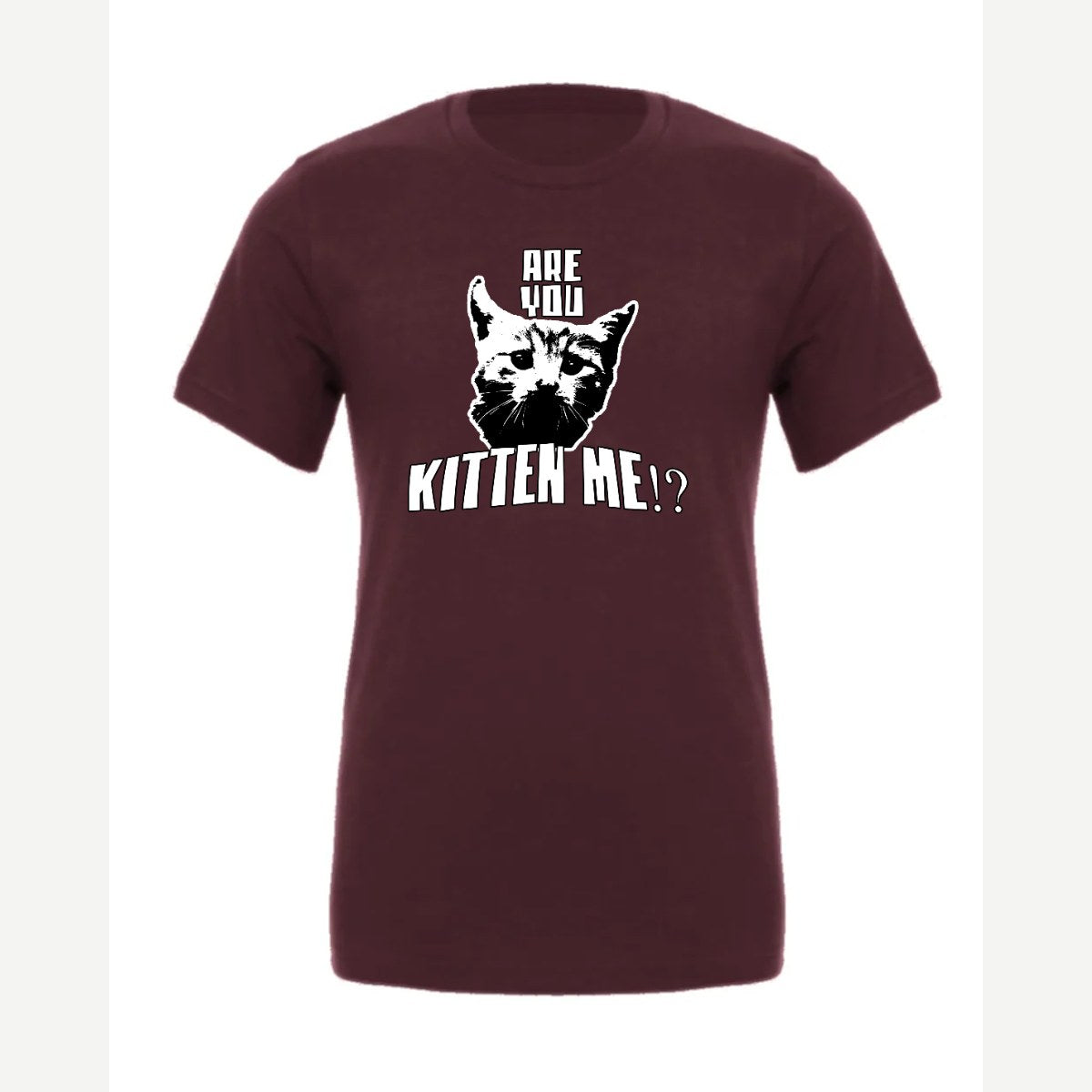 Are You Kitten Me — Premium Tee / Maroon