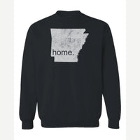 Arkansas is home. — Crewneck Sweatshirt / Black
