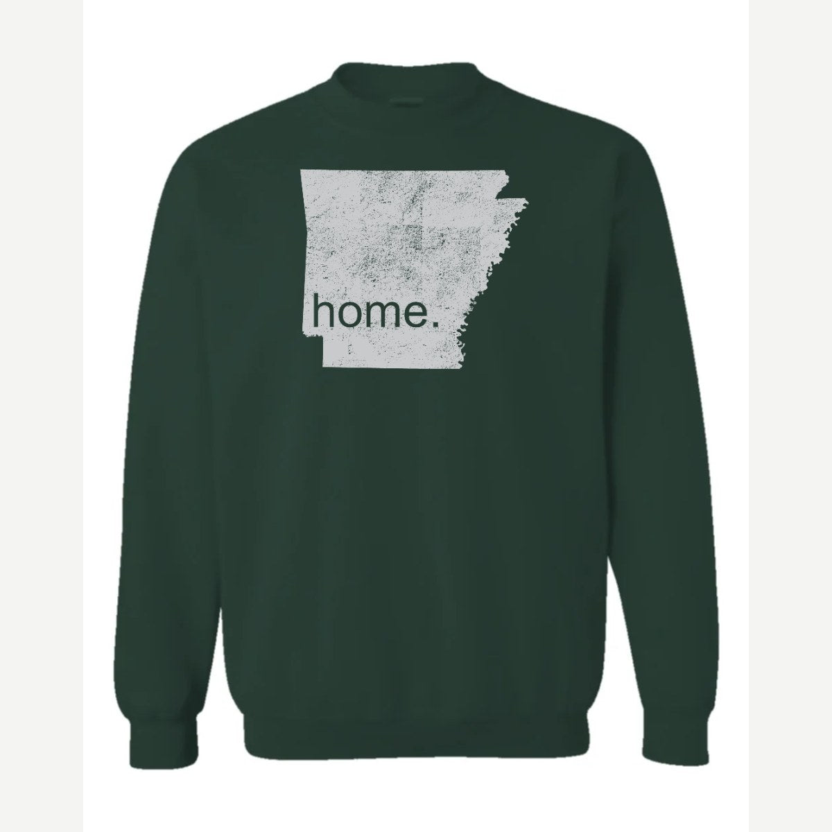 Arkansas is home. — Crewneck Sweatshirt / Forest Green