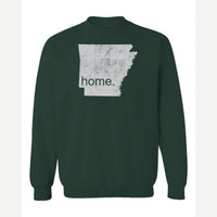 Arkansas is home. — Crewneck Sweatshirt / Forest Green